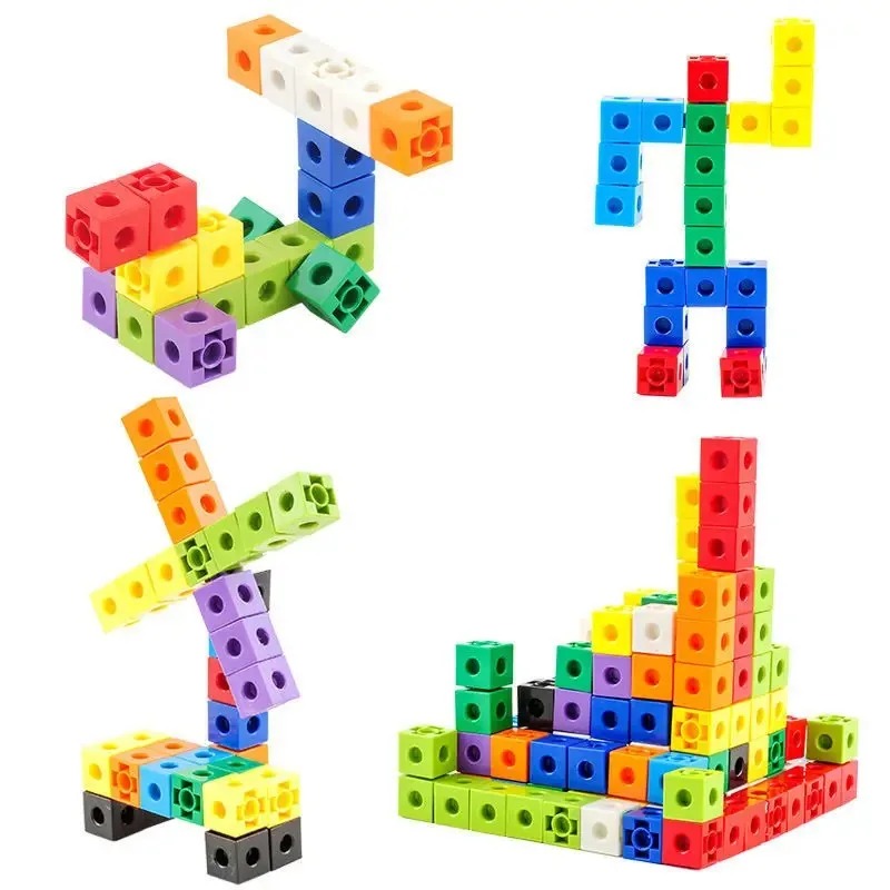 Fire Starter Cube - Zestaw 100 Klocków Łączących, Pomoce Matematyczne,
