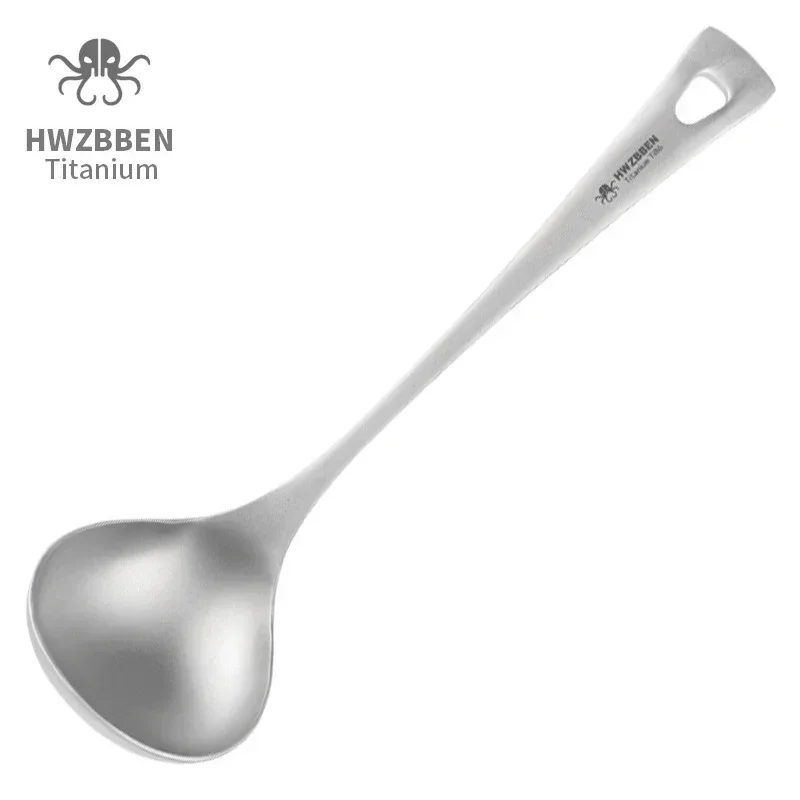 Camping Cooking Hardware - HWZBBEN Outdoor tytanowe łyżki do zupy