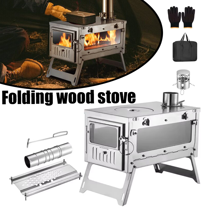 Camping Cooking Burner - Przenośna kuchenka namiotowa ze stali nierdzewnej