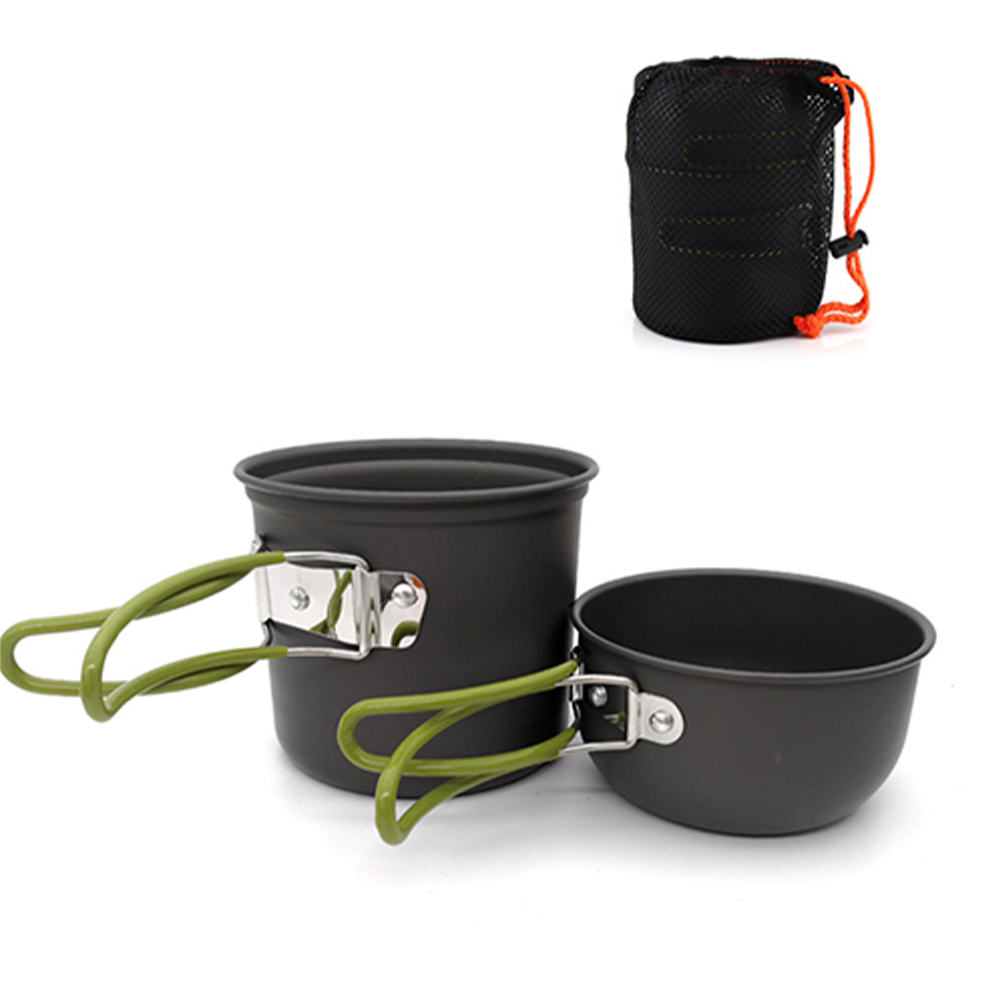 Camping Cooking Set Lightweight - Pacoone Ultralekki Zestaw Naczyń Kempingowych, Garnków