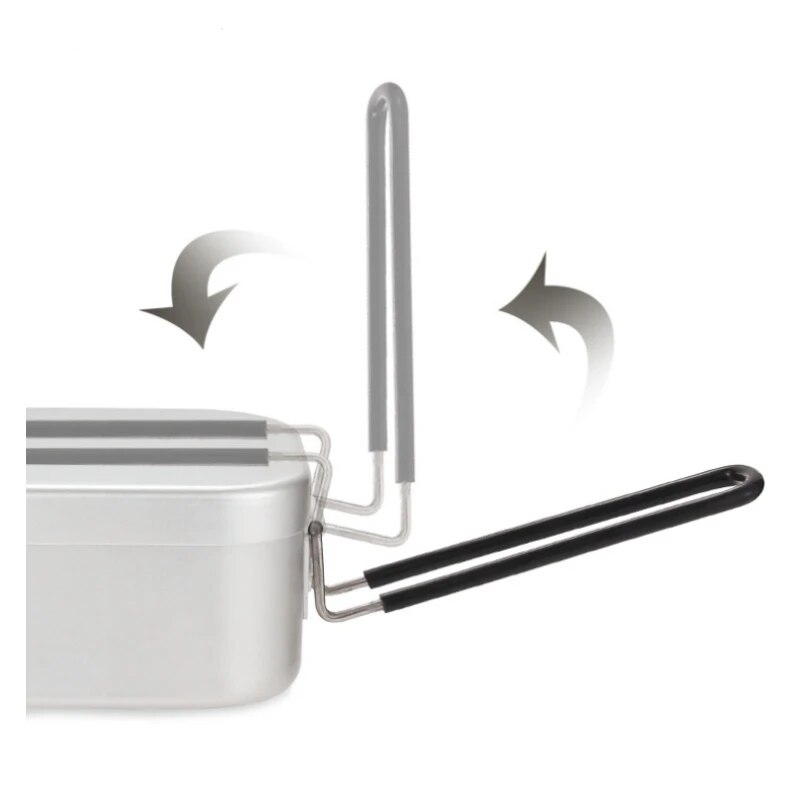 Camping Cooking Bowl - Pojemniki aluminiowe na lunch 800/1400 ml,