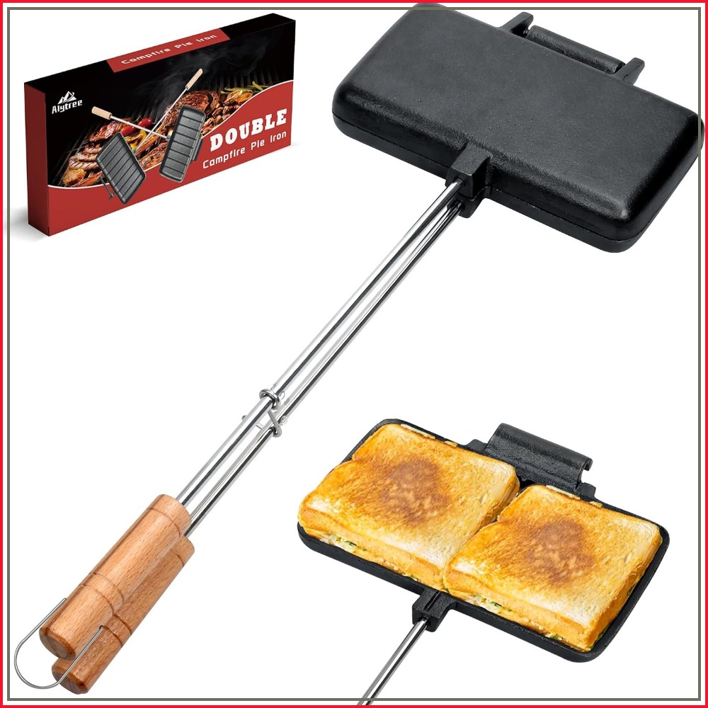Camping Cooking Cast Iron - Żeliwna patelnia do pieczenia na kempingu,