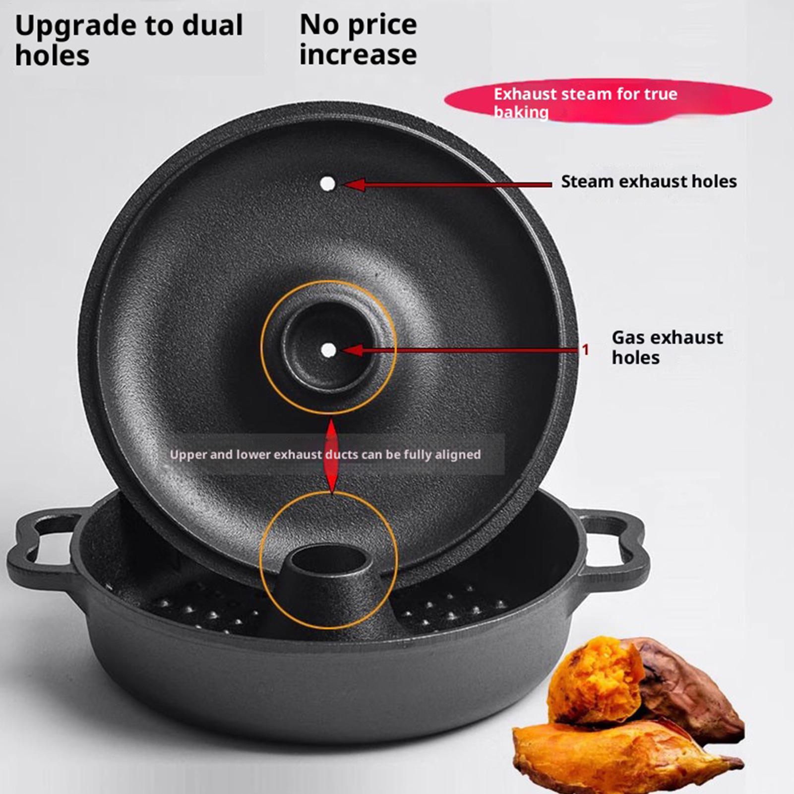 Camping Cooking Cast Iron - Żeliwny garnek do gotowania, wytrzymały, odporny