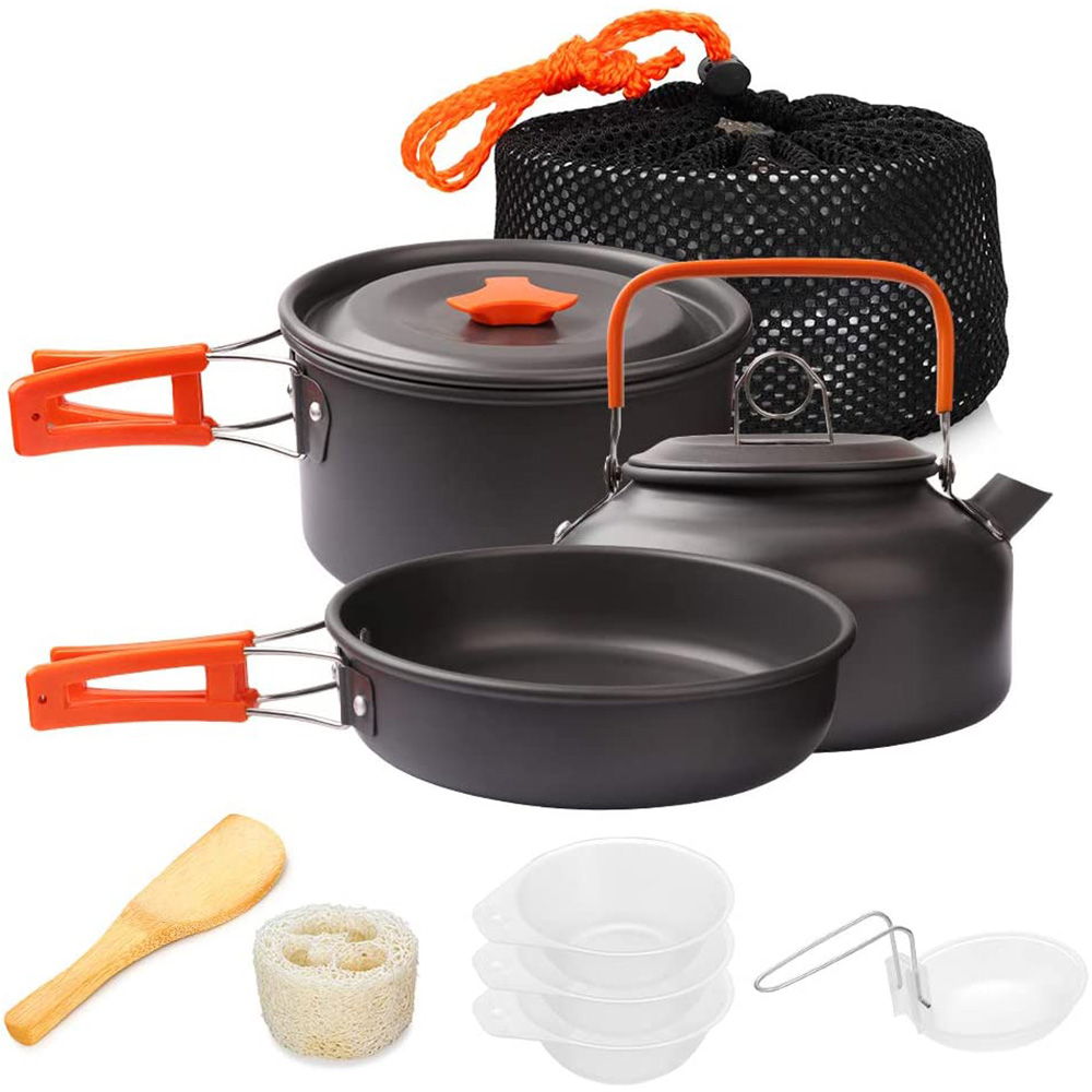 Camping Cooking Essentials - 1 sztuk/1 zestaw zestaw naczyń kempingowych