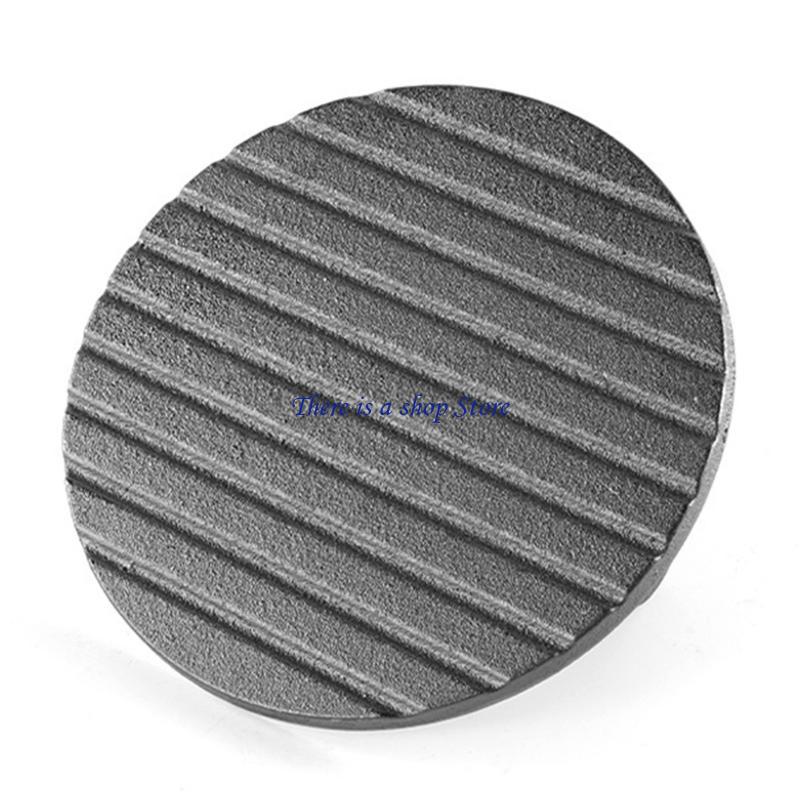 Camping Cooking Cast Iron - D0AD Wytrzymały żelazny burger prasa ergonomiczna