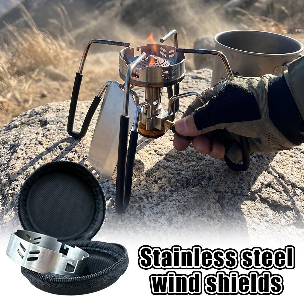 Camping Cooking Backpack - Osłona przeciwwiatrowa do kuchenki ze stali