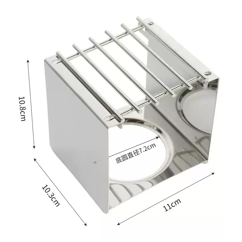 Camping Cooking Hardware - Stalowy kwadratowy stojak na kawę, stabilny