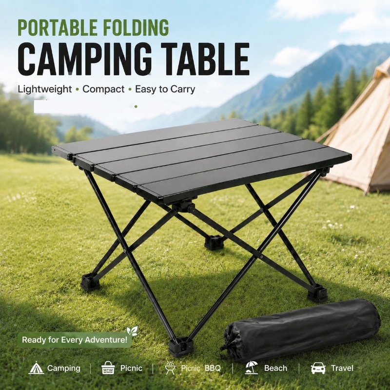Camping Cooking Backpack - Lekki, przenośny, składany stół kempingowy, składane