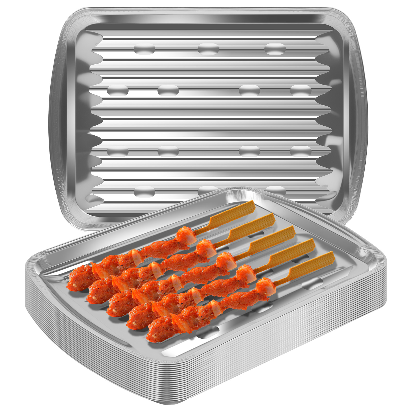 Camping Cooking Bowl - Tace z folii aluminiowej Nieprzywierające blachy