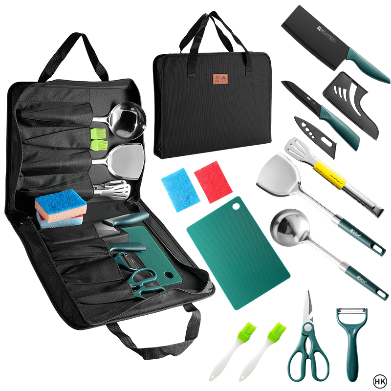 Camping Cooking Essentials - 13 szt. Zestaw do gotowania na