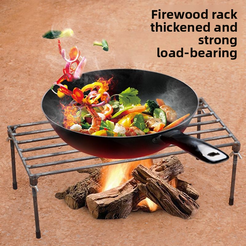 Camping Cooking Pot Tripod - Stalowy Trójnóg Pod Garnek, Stojak na
