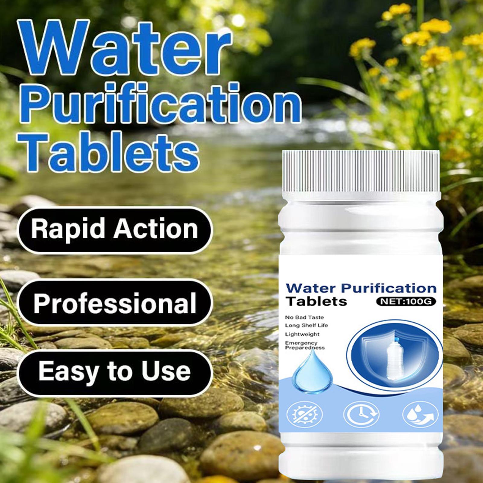 Water Purification Tablet - Tabletki do oczyszczania wody pitnej, przenośne,