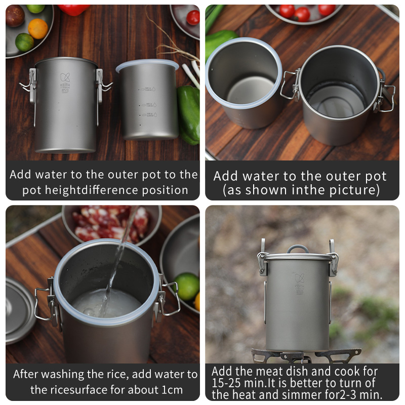 KEITH Czajnik do gotowania ryż – Camping Cooking Hardware recenzja i cena