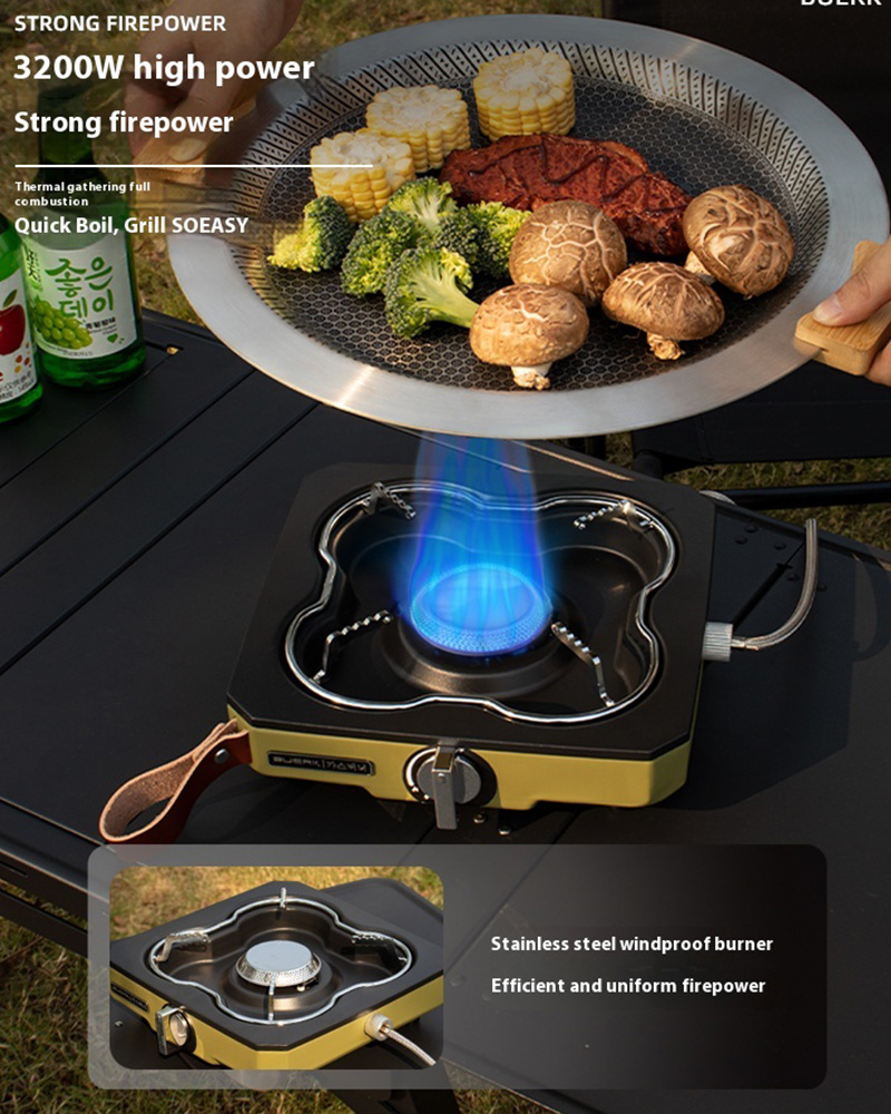 Buerk Desktop zewnętrzna kuche – Camping Cooking Burner recenzja i cena