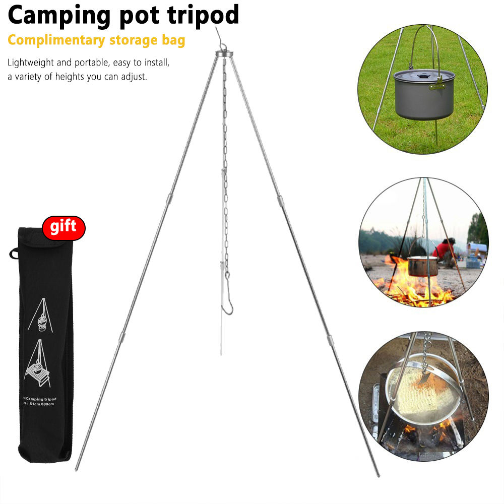 Statyw kempingowy do wiszącego – Camping Cooking Pot Tripod recenzja i cena