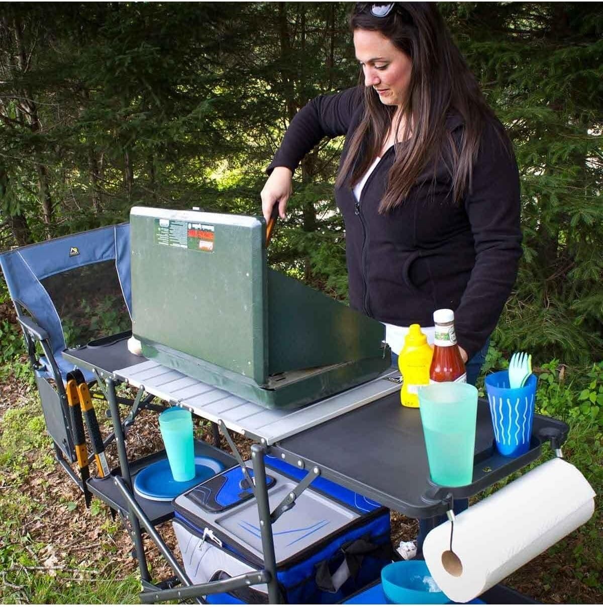 Składany, przenośny stół kempi – Camping Cooking Rack recenzja i cena