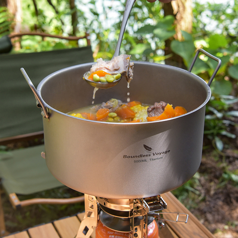 Bezgraniczna podróż tytanowy g – Camping Cooking Pot Large recenzja i cena
