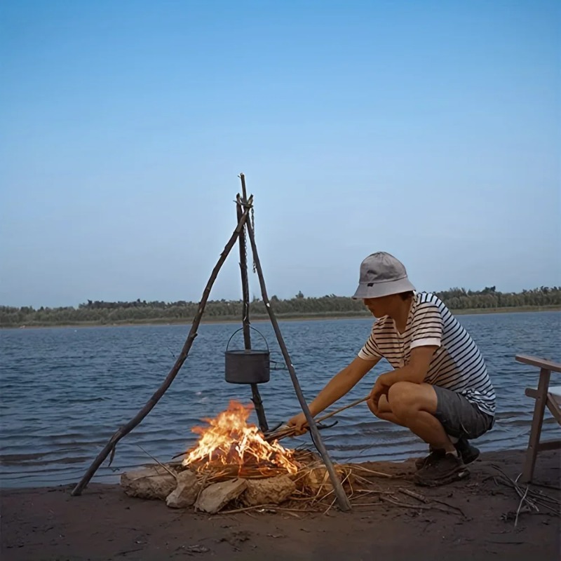 Przenośny, rozkładany stojak t – Camping Cooking Pot Tripod recenzja i cena