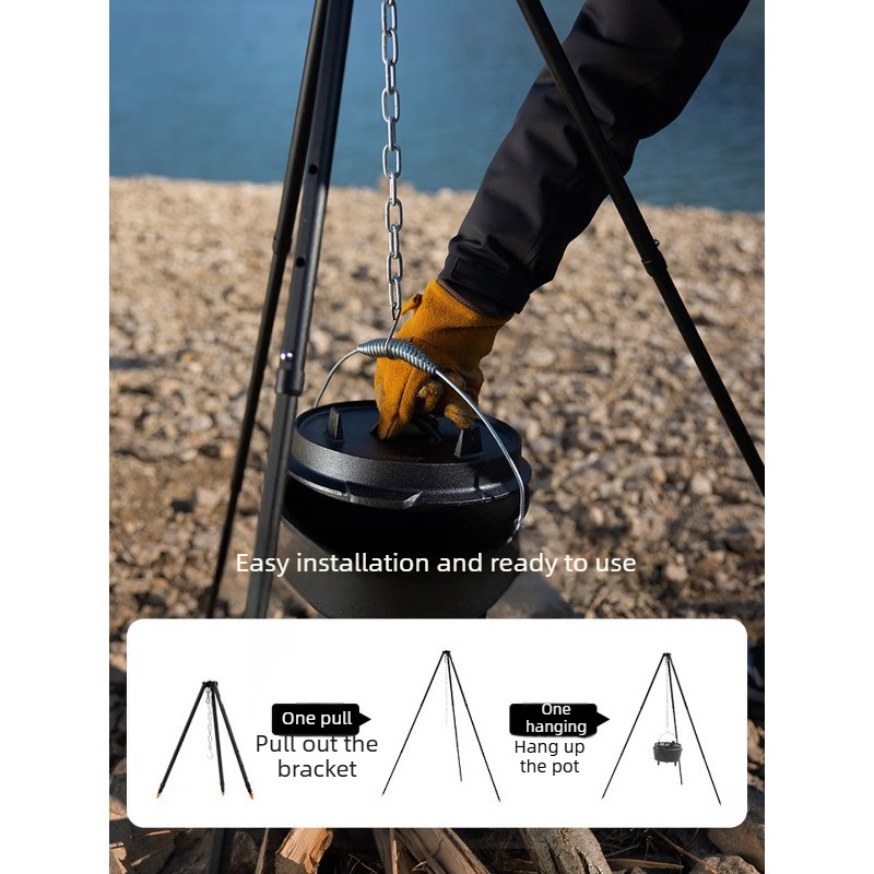 Aluminiowy uchwyt na garnki ze – Camping Cooking Pot Tripod recenzja i cena