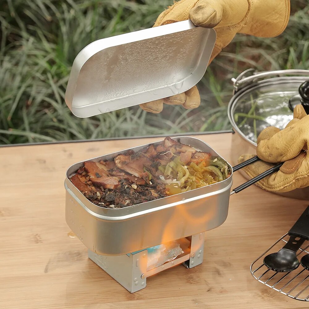 Pojemniki aluminiowe na lunch  – Camping Cooking Bowl recenzja i cena