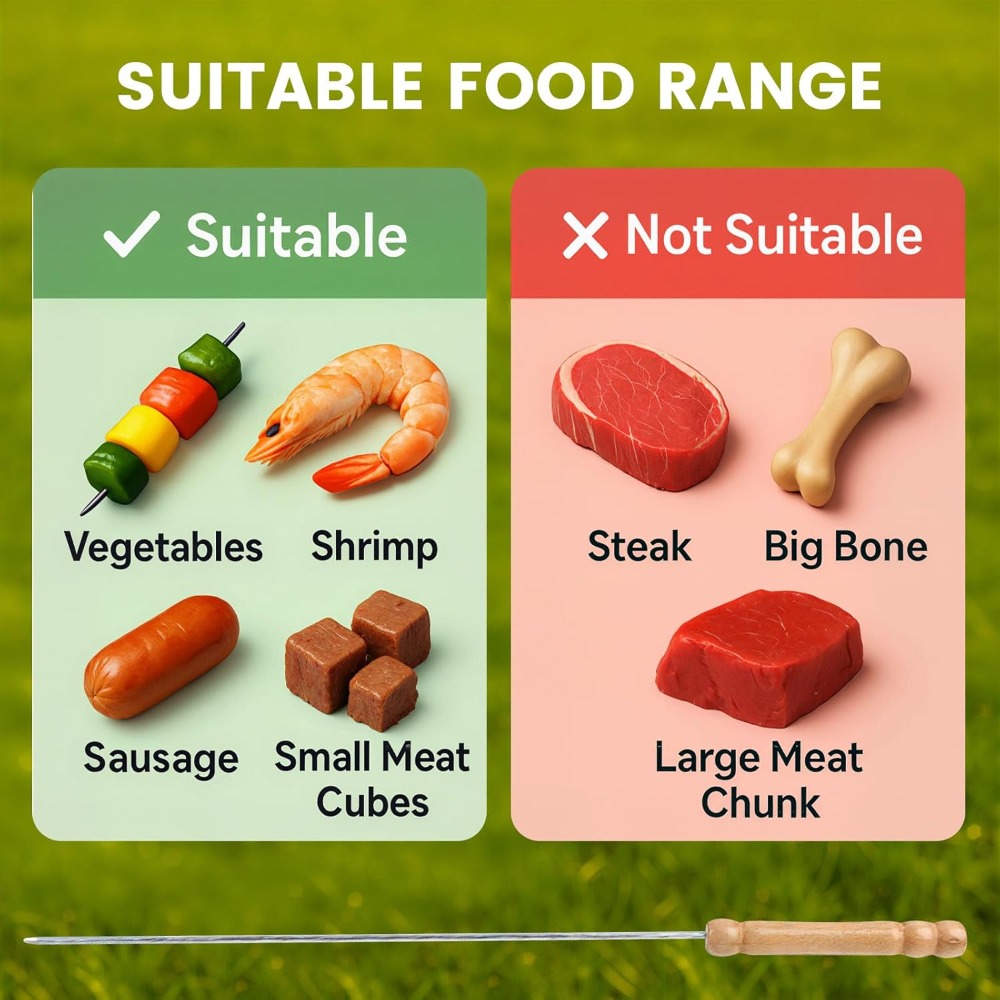 Wielorazowe szpikulce do grill – Camping Cooking Essentials recenzja i cena