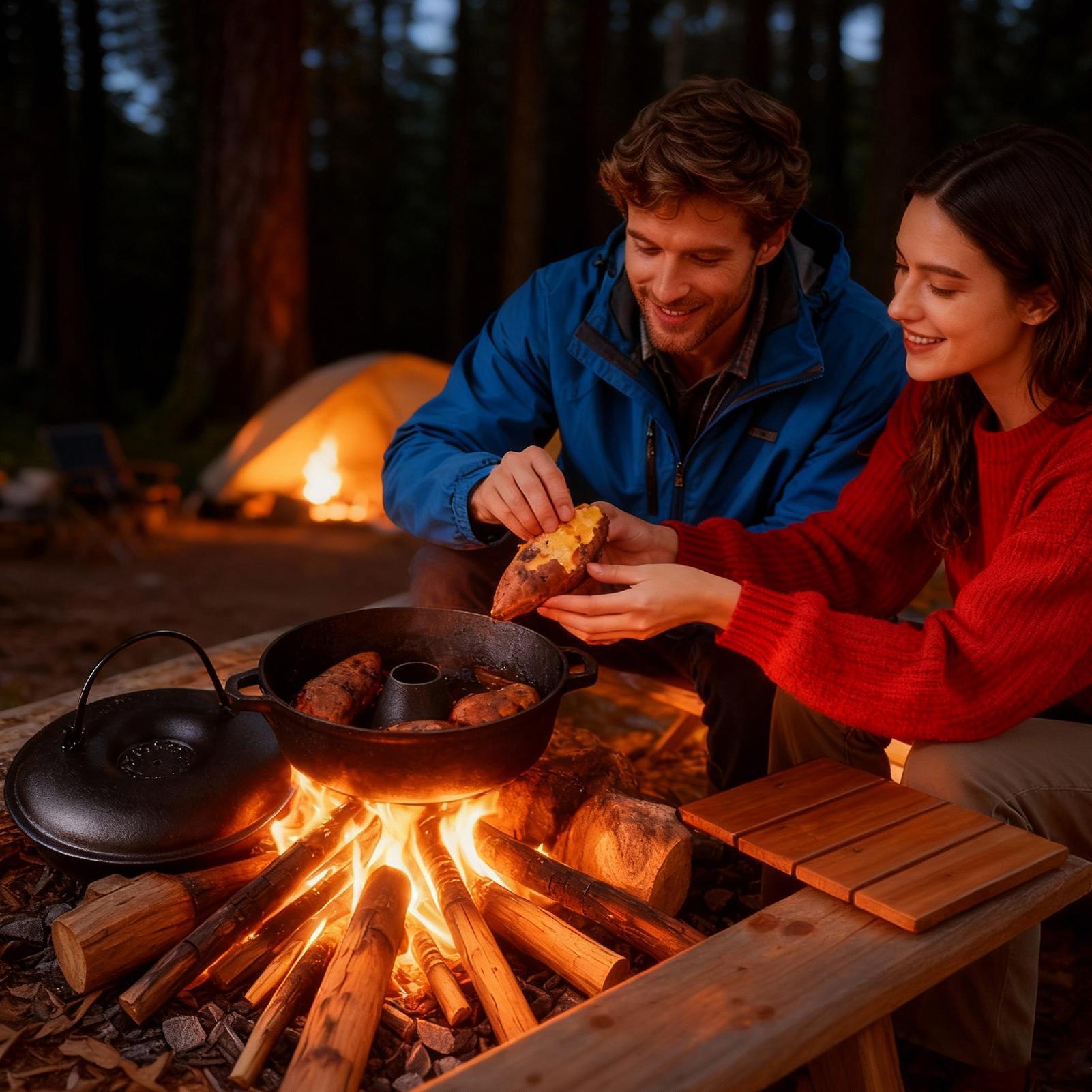 Żeliwny garnek do gotowania, w – Camping Cooking Cast Iron recenzja i cena
