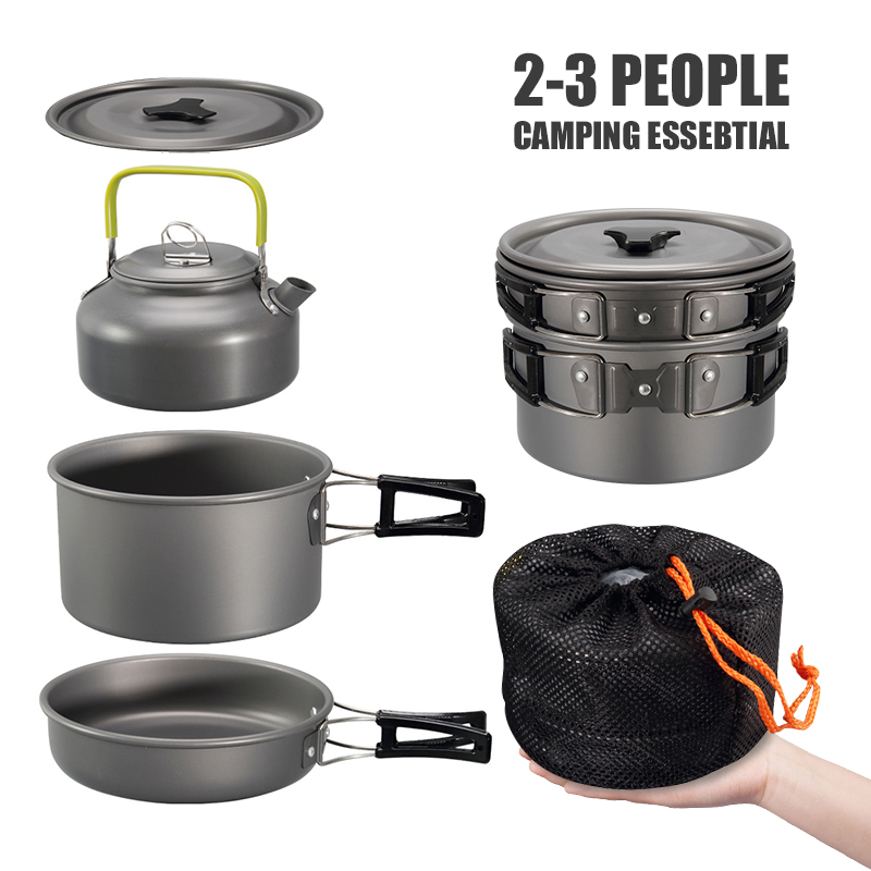 WESTTUNE Zestaw naczyń kemping – Camping Cooking Essentials recenzja i cena