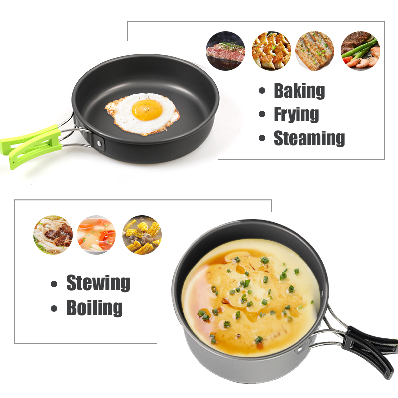 WESTTUNE Zestaw naczyń kemping – Camping Cooking Essentials recenzja i cena
