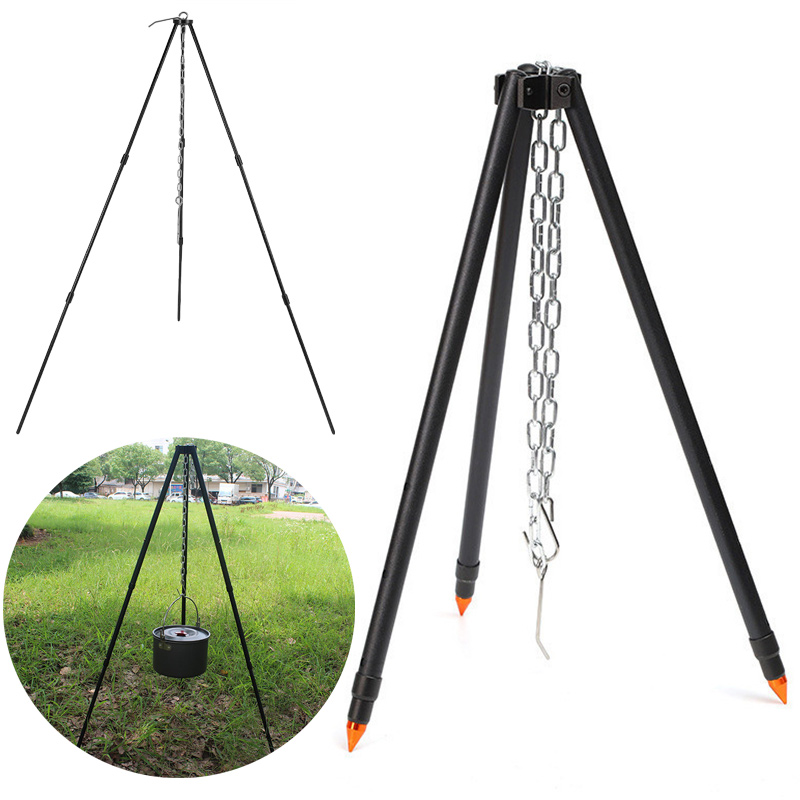Trójnóg kempingowy na ognisko  – Camping Cooking Pot Tripod recenzja i cena