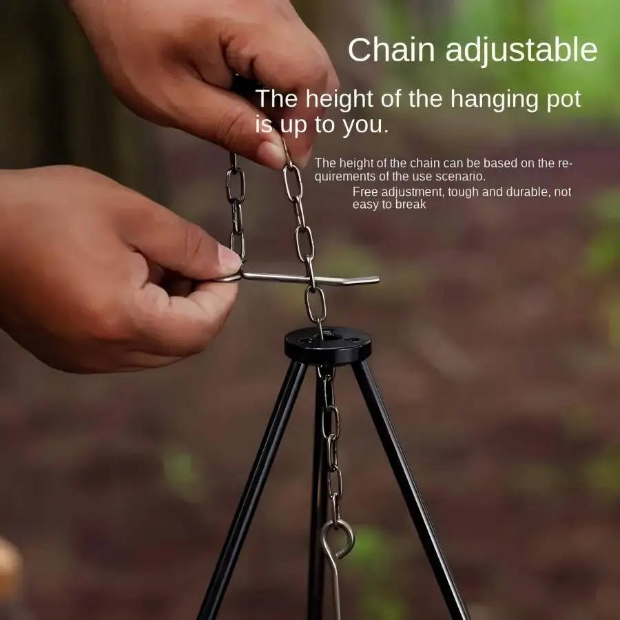 TRALOW Przenośny Składany Trój – Camping Cooking Pot Tripod recenzja i cena