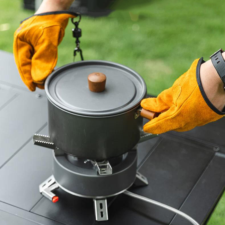 Rękawice do grillowania, odpor – Camping Cooking Essentials recenzja i cena