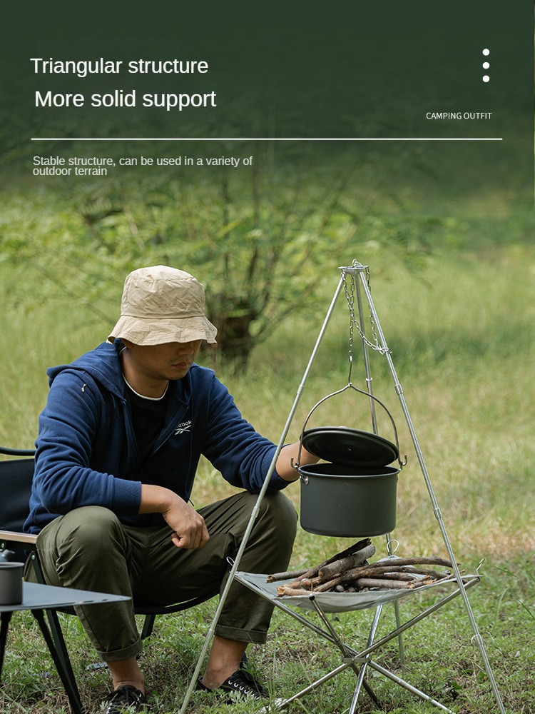 Statyw na ognisko kempingowe p – Camping Cooking Pot Tripod recenzja i cena
