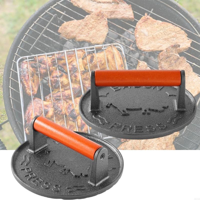 D0AD Wytrzymały żelazny burger – Camping Cooking Cast Iron recenzja i cena