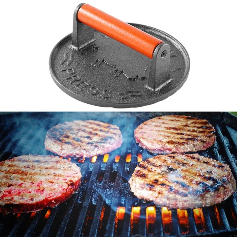 D0AD Wytrzymały żelazny burger – Camping Cooking Cast Iron recenzja i cena