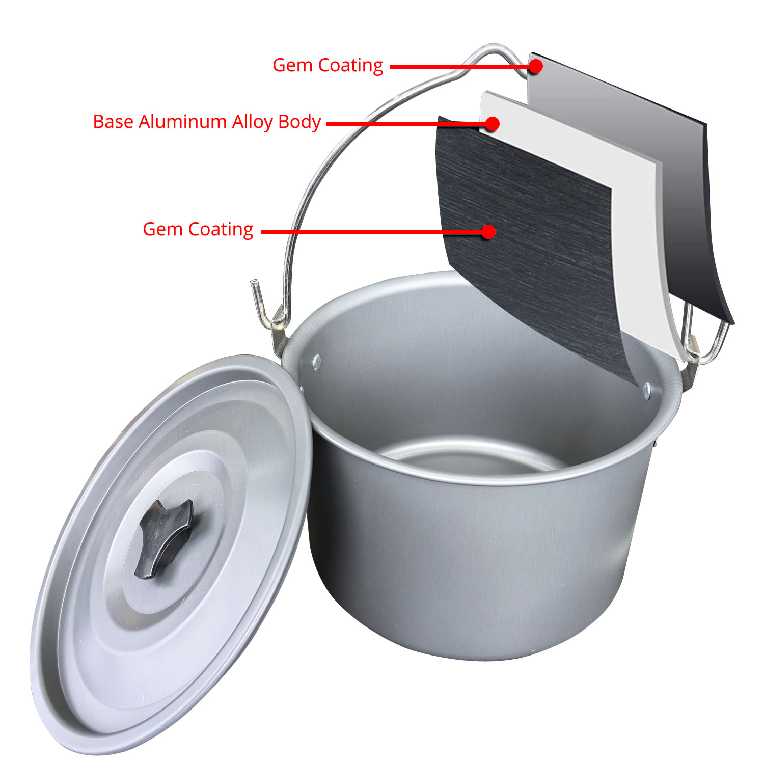 4L Zewnętrzny Wiszący Garnek K – Camping Cooking Pot Large recenzja i cena