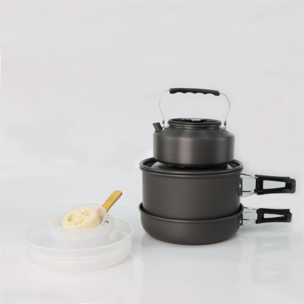 Duży zestaw do gotowania na ze – Camping Cooking Pot Large recenzja i cena