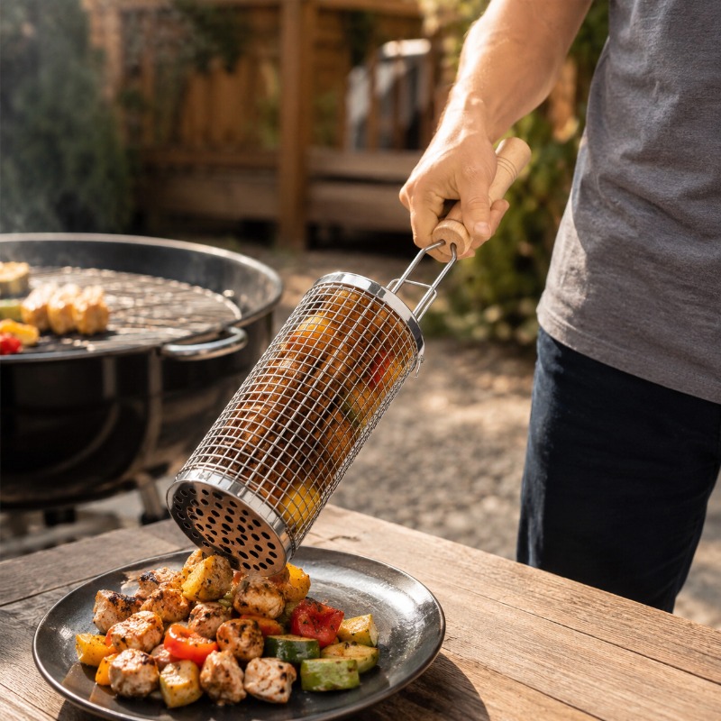 Zestaw okrągłych koszy do gril – Camping Cooking Grill recenzja i cena