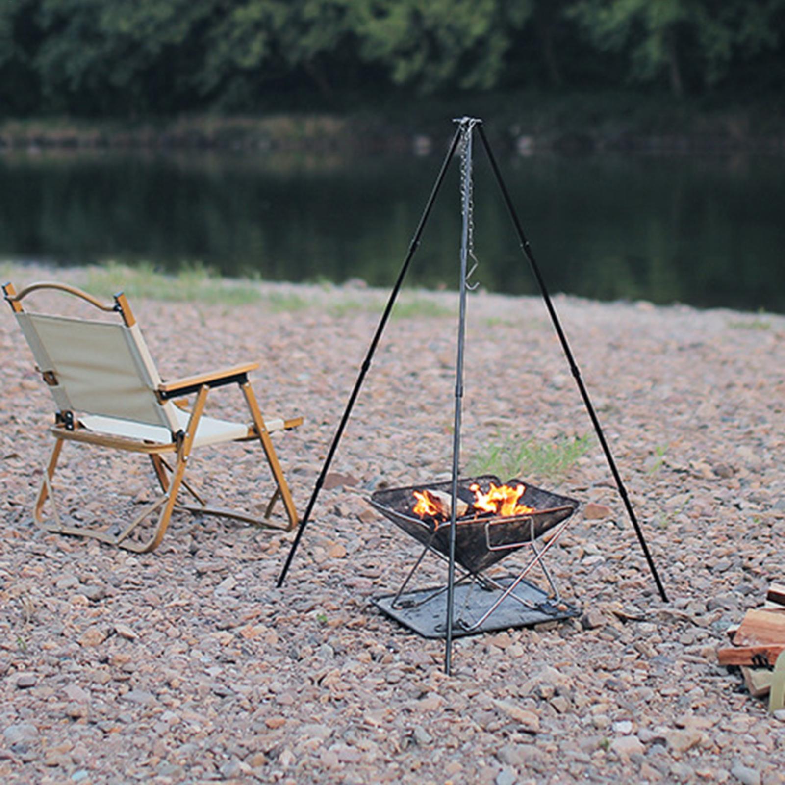 Duży trójnóg na ognisko na zew – Camping Cooking Pot Tripod recenzja i cena