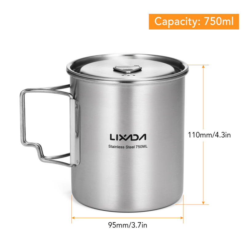 Lixada Kubek 750ml Outdoorowy  – Camping Cooking Backpack recenzja i cena