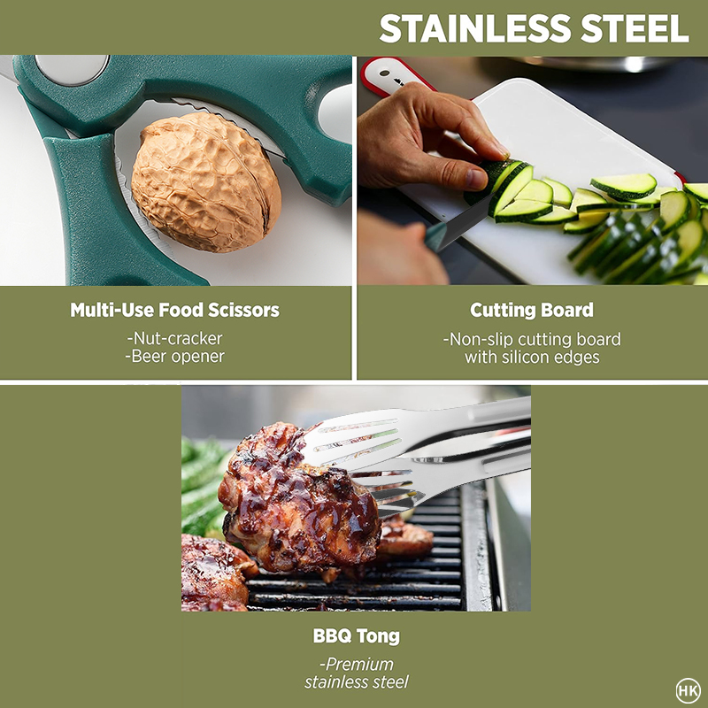 13 szt. Zestaw do gotowania na – Camping Cooking Essentials recenzja i cena