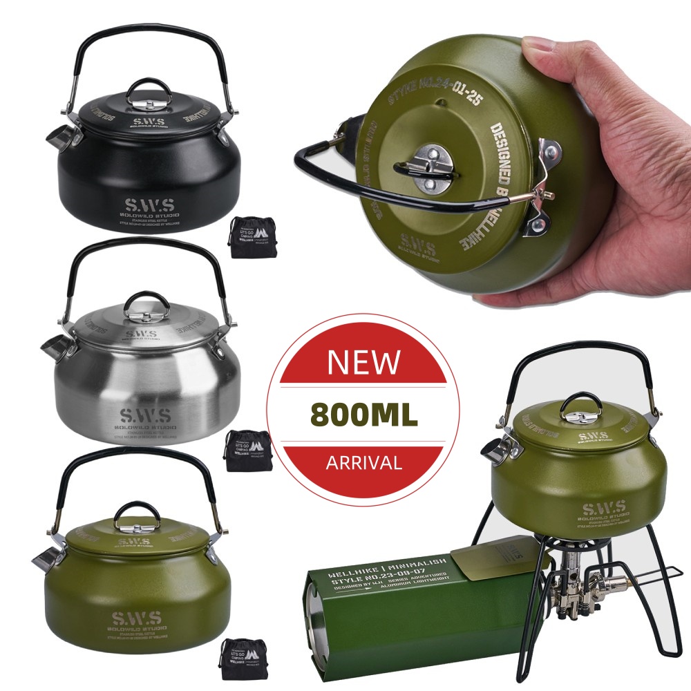 Czajnik kempingowy 0,8 l z uch – Camping Cooking Set Lightweight recenzja i cena