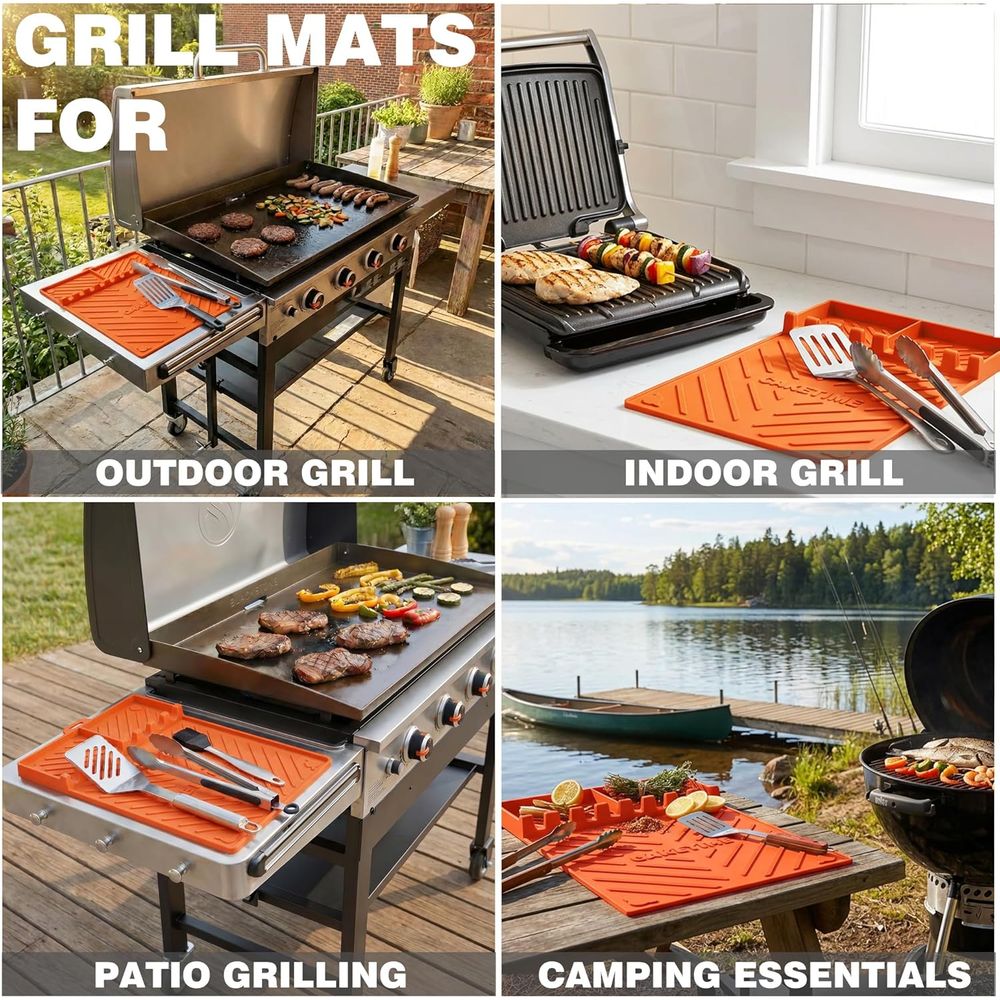 Silikonowe maty do grilla lub  – Camping Cooking Grill recenzja i cena