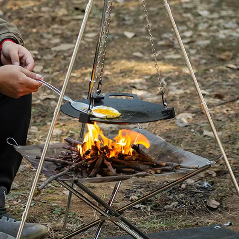 Aluminiowy trójnóg do ogniska  – Camping Cooking Pot Tripod recenzja i cena