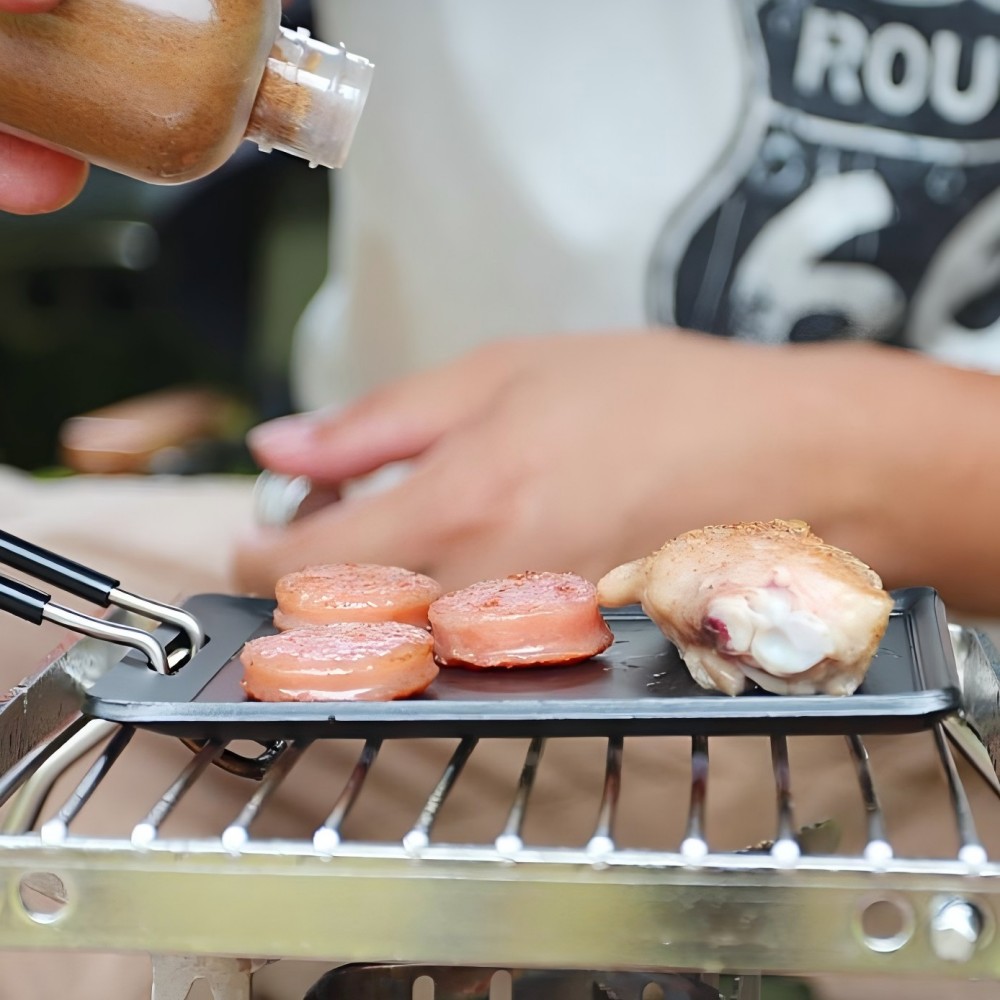 Patelnia do grillowania na kem – Camping Cooking Plate recenzja i cena