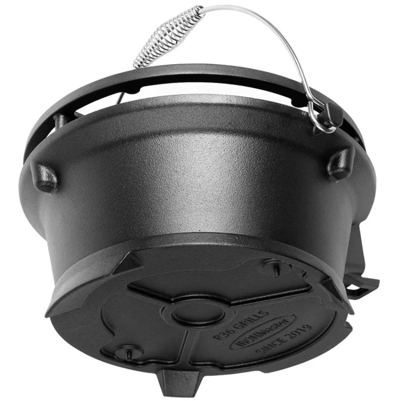 Okrągły grill węglowy, żeliwny – Camping Cooking Cast Iron recenzja i cena