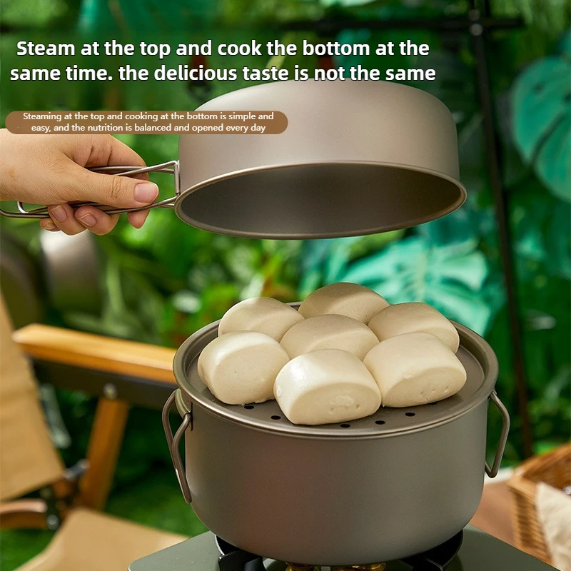 Zestaw tytanowych garnków na z – Camping Cooking Set Lightweight recenzja i cena
