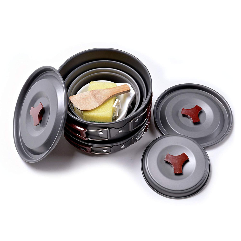 Zestaw naczyń kempingowych na  – Camping Cooking Set Lightweight recenzja i cena