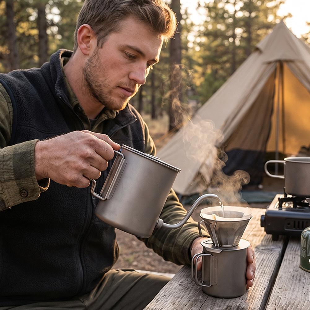 Czajnik turystyczny z czystego – Camping Cooking Set Lightweight recenzja i cena