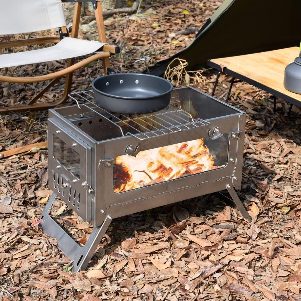Przenośna piec do namiotu ze s – Camping Cooking Cast Iron recenzja i cena