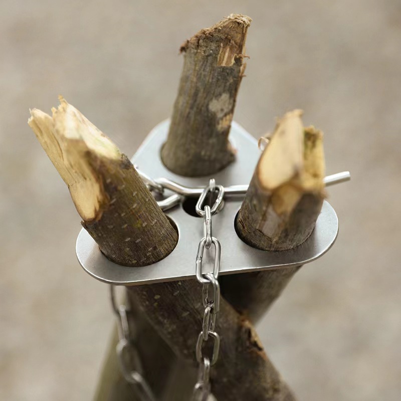 1 szt. Statyw kempingowy z żel – Camping Cooking Pot Tripod recenzja i cena